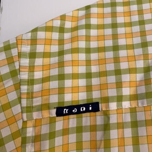 Kani plaid short sleeve button up urban shirt XL - Picture 7 of 10
